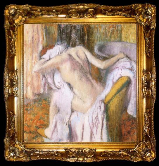 framed  Edgar Degas Female nude, ta009-2
